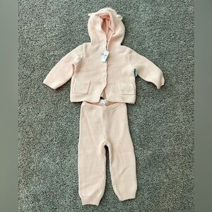 Pink NWT Baby Gap 12-18 months knit 2 piece set